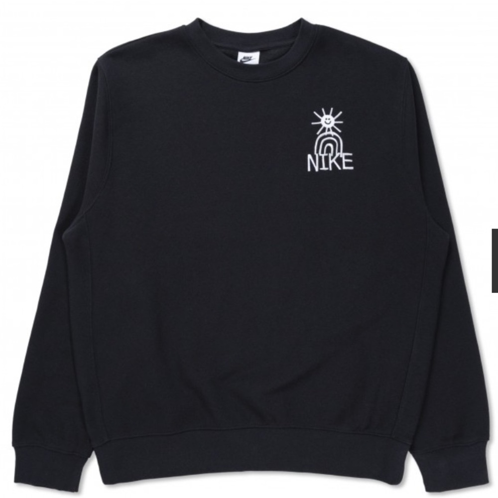 Nike Sportwear Fleece Black Crewneck Sweatshirt